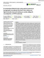 A randomized clinical study using optical coherence tomography to evaluate the short-term effects of high-intensity interval training on cardiac allograft vasculopathy