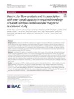 Ventricular flow analysis and its association with exertional capacity in repaired tetralogy of Fallot