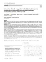 Intracochlear electrode array position and cochlear implant outcomes using the nucleus slim modiolar electrode and the extended round window approach