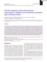 The first experience with sodium-glucose cotransporter 2 inhibitor for the treatment of systemic right ventricular failure