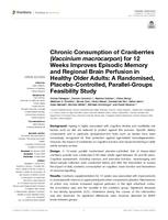 Chronic consumption of cranberries (Vaccinium macrocarpon) for 12 weeks improves episodic memory and regional brain perfusion in healthy older adults