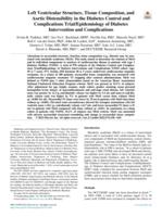 Left ventricular structure, tissue composition, and aortic distensibility in the diabetes control and complications trial/epidemiology of diabetes intervention and complications