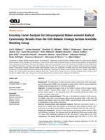 Learning curve analysis for intracorporeal robot-assisted radical cystectomy