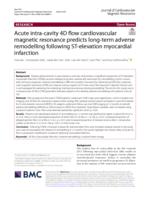 Acute intra-cavity 4D flow cardiovascular magnetic resonance predicts long-term adverse remodelling following ST-elevation myocardial infarction