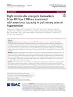 Right ventricular energetic biomarkers from 4D Flow CMR are associated with exertional capacity in pulmonary arterial hypertension