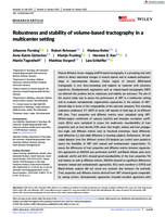 Robustness and stability of volume-based tractography in a multicenter setting