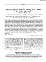 Neurosurgical implant safety in 7 T MRI