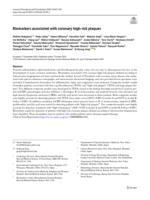 Biomarkers associated with coronary high-risk plaques