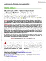 Preclinical aortic atherosclerosis in adolescents with chronic disease