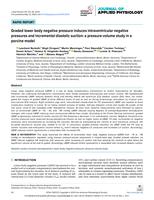 Graded lower body negative pressure induces intraventricular negative pressures and incremental diastolic suction