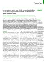 A core outcome set for post-COVID-19 condition in adults for use in clinical practice and research