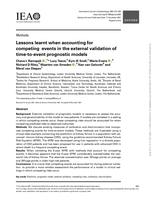 Lessons learnt when accounting for competing events in the external validation of time-to-event prognostic models