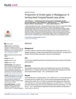 Proportion of stroke types in Madagascar