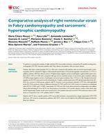 Comparative analysis of right ventricular strain in Fabry cardiomyopathy and sarcomeric hypertrophic cardiomyopathy