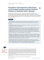 Prevalence and prognostic implications of discordant grading and flow-gradient patterns in moderate aortic stenosis