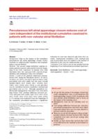 Percutaneous left atrial appendage closure reduces cost of care independent of the institutional cumulative caseload in patients with non-valvular atrial fibrillation