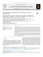 Cardiac computed tomography-derived coronary artery volume to myocardial mass