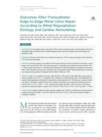 Outcomes after transcatheter edge-to-edge mitral valve repair according to mitral regurgitation etiology and cardiac remodeling