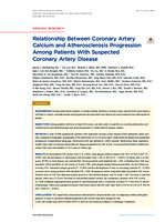 Relationship between coronary artery calcium and atherosclerosis progression among patients with suspected coronary artery disease
