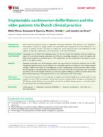 Implantable cardioverter-defibrillators and the older patient