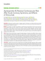 Apolipoprotein B, residual cardiovascular risk after acute coronary syndrome, and effects of alirocumab