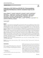 Implications of ACC/AHA versus ESC/EAS LDL-C recommendations for residual risk reduction in ASCVD: