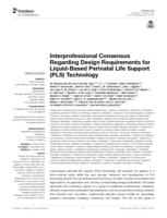Interprofessional consensus regarding design requirements for liquid-based perinatal life support (PLS) technology