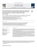 Clinical implementation of routine diagnostic laparoscopy to guide initial treatment in patients with advanced-stage epithelial ovarian cancer in Dutch clinical practice