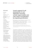 Huwe1 supports B-cell development, B-cell-dependent immunity, somatic hypermutation and class switch recombination by regulating proliferation