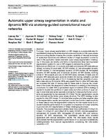 Automatic upper airway segmentation in static and dynamic MRI via anatomy-guided convolutional neural networks