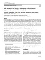 Child interstitial lung disease in an infant with surfactant protein C dysfunction due to c.202G>T Variant (p.V68F)