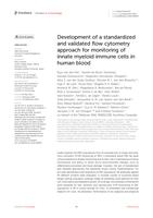 Development of a standardized and validated flow cytometry approach for monitoring of innate myeloid immune cells in human blood