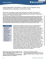 Expert-independent classification of mature B-cell neoplasms using standardized flow cytometry