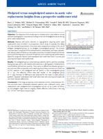 Pledgeted versus nonpledgeted sutures in aortic valve replacement