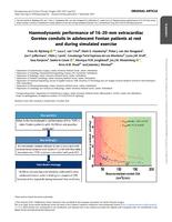 Haemodynamic performance of 16-20-mm extracardiac Goretex conduits in adolescent Fontan patients at rest and during simulated exercise