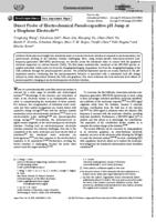 Direct probe of electrochemical pseudocapacitive pH jump at a graphene electrode