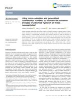 Using micro-solvation and generalized coordination numbers to estimate the solvation energies of adsorbed hydroxyl on metal nanoparticles