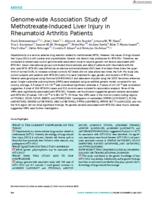 Genome-wide association study of methotrexate-induced liver injury in rheumatoid arthritis patients