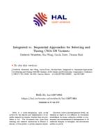 Integrated vs. sequential approaches for selecting and tuning CMA-ES variants