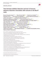 Time between inhibitor detection and start of immune tolerance induction