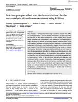 MA-cont:pre/post effect size