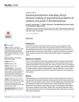 General practitioners' everyday clinical decision-making on psychosocial problems of children and youth in the Netherlands
