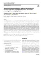 Simultaneous measurement of intra-epidermal electric detection thresholds and evoked potentials for observation of nociceptive processing following sleep deprivation