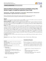 Dialectical behavior therapy for emotional and mindless eating after bariatric surgery