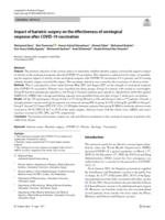 Impact of bariatric surgery on the effectiveness of serological response after COVID-19 vaccination