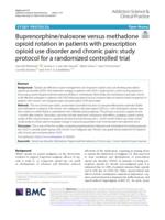 Buprenorphine/naloxone versus methadone opioid rotation in patients with prescription opioid use disorder and chronic pain