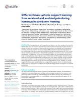 Different brain systems support learning from received and avoided pain during human pain-avoidance learning