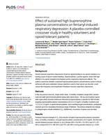 Effect of sustained high buprenorphine plasma concentrations on fentanyl-induced respiratory depression