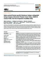 Robot-assisted prostate-specific membrane antigen-radioguided salvage surgery in recurrent prostate cancer using a DROP-IN gamma probe