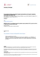 No association between glucocorticoid receptor polymorphisms and long-term respiratory outcome after very preterm birth